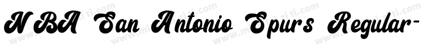 NBA San Antonio Spurs Regular字体转换